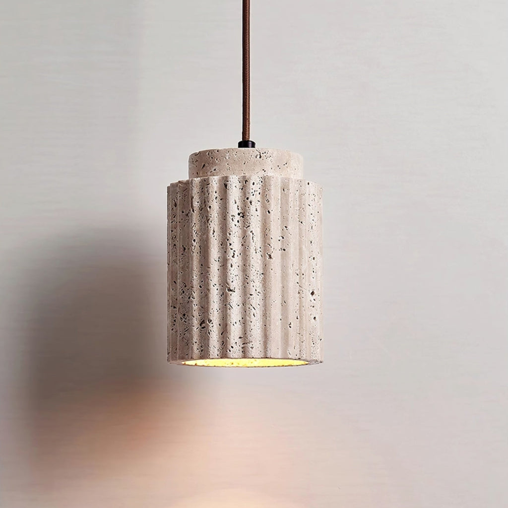 Veyrenmere Travertine Pendant Light-Moonnatur