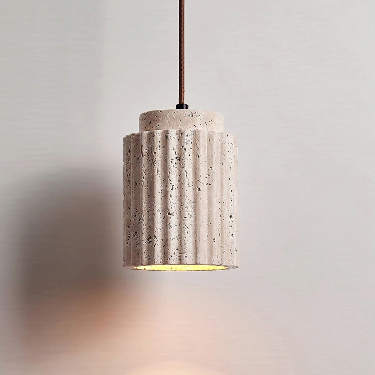 Veyrenmere Travertine Pendant Light-Moonnatur