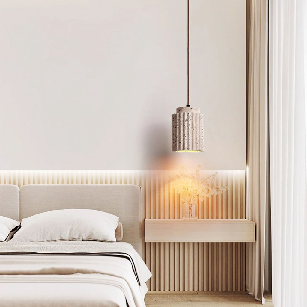 Veyrenmere Travertine Pendant Light-Moonnatur