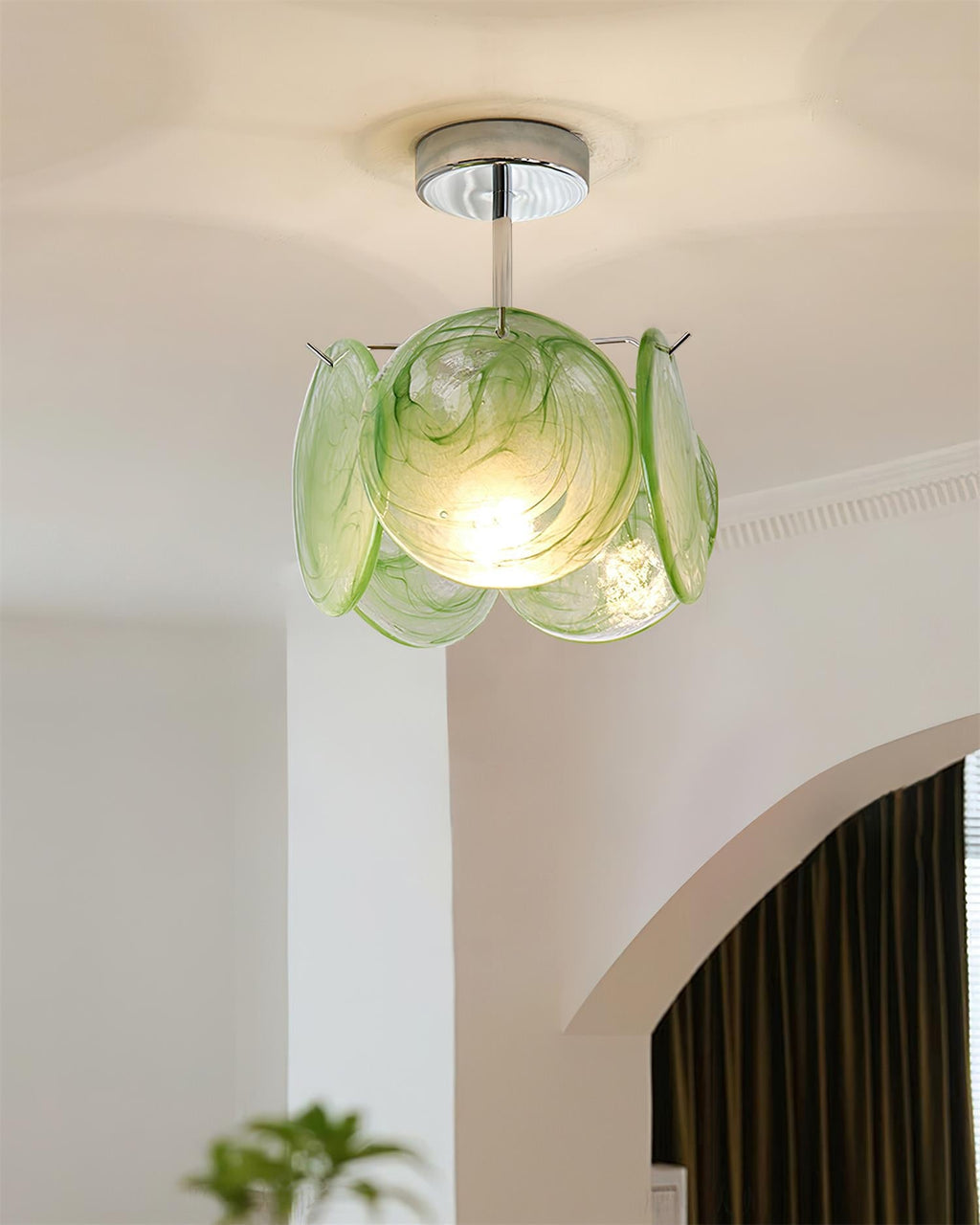 Denelora Glass Ceiling Light-Moonnatur