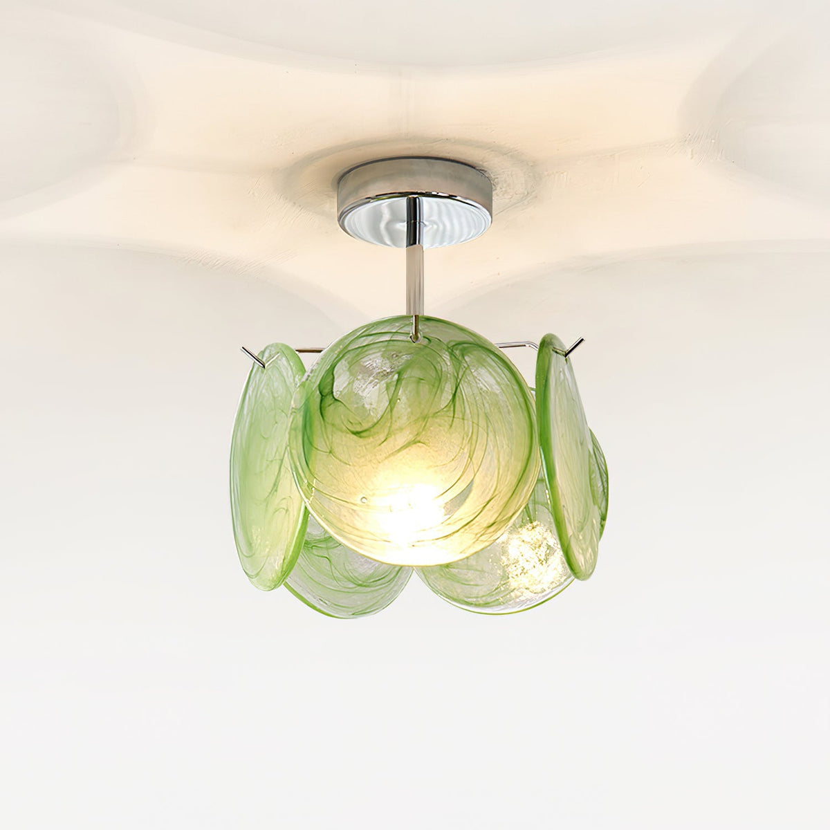 Denelora Glass Ceiling Light-Moonnatur