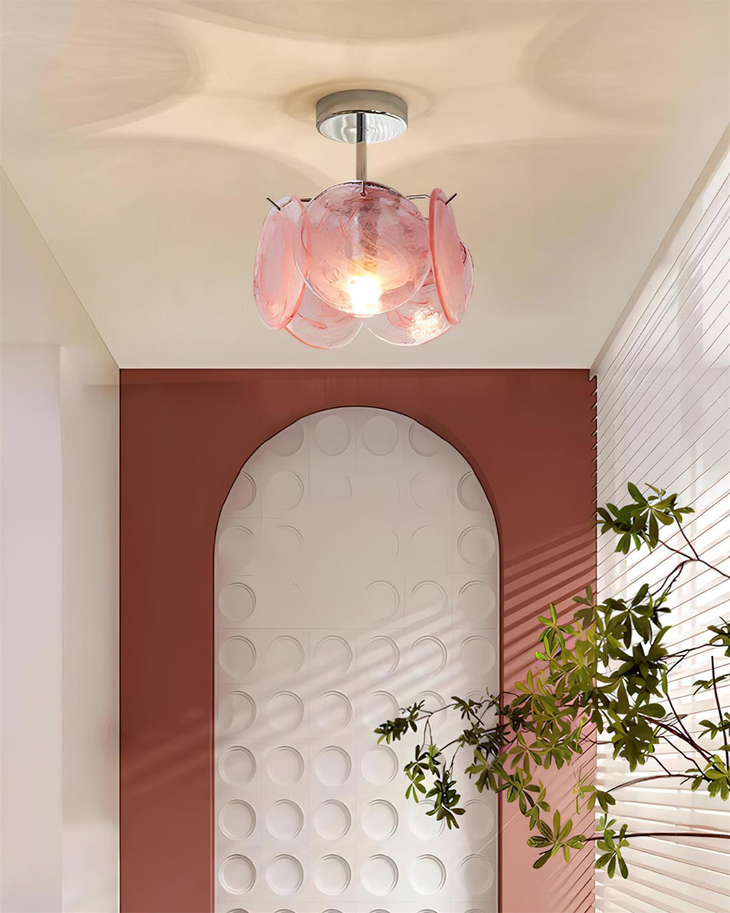 Denelora Glass Ceiling Light-Moonnatur