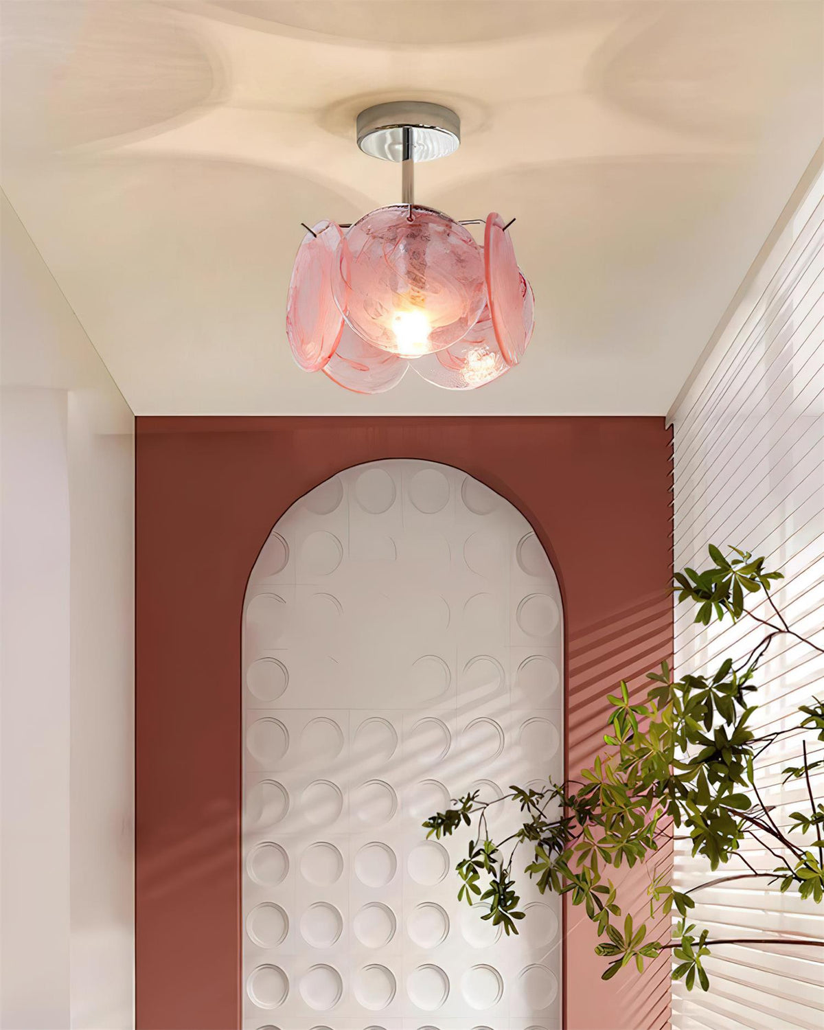 Denelora Glass Ceiling Light-Moonnatur