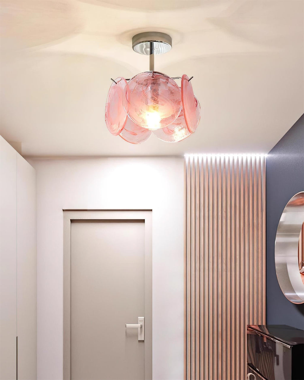 Denelora Glass Ceiling Light-Moonnatur