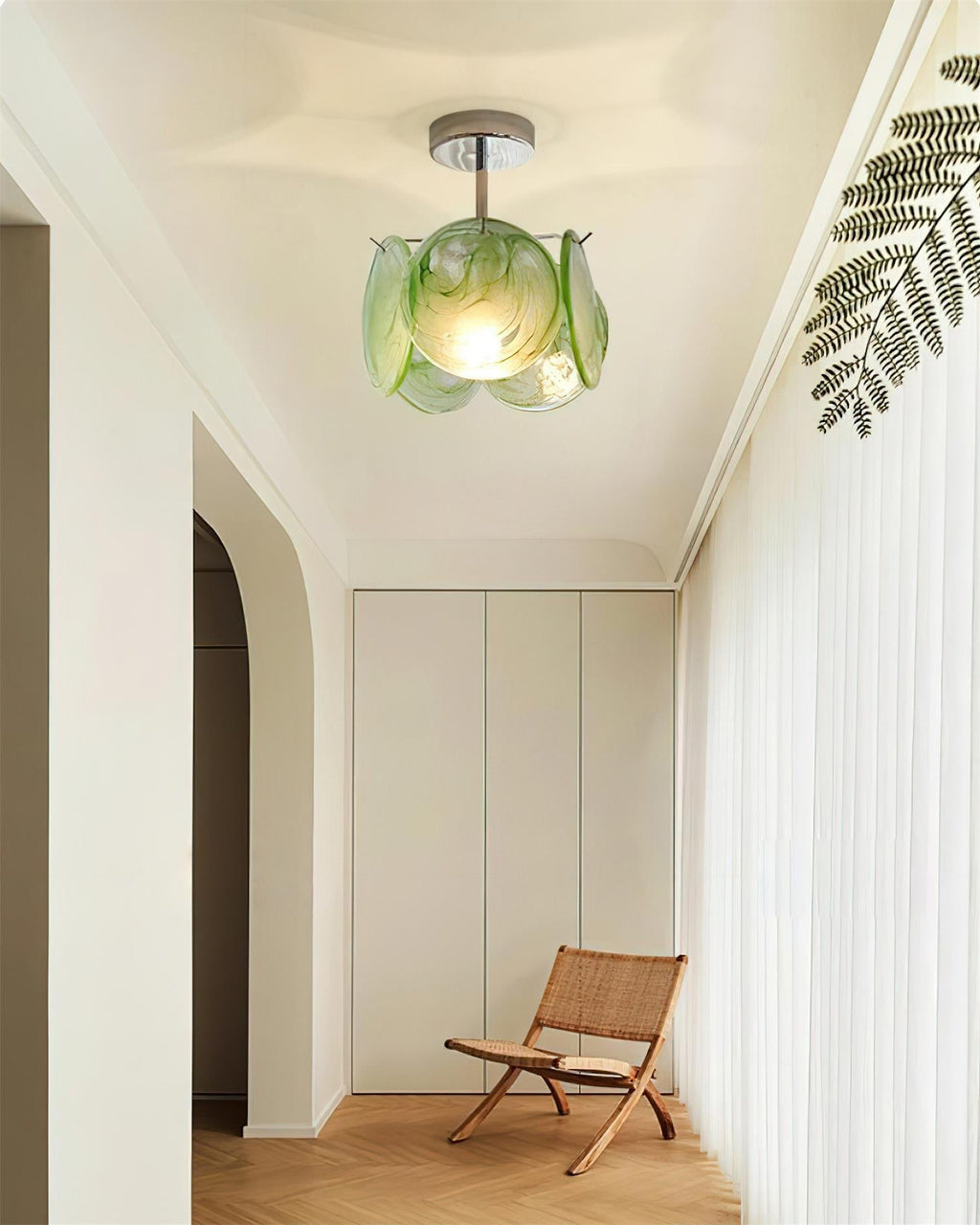 Denelora Glass Ceiling Light-Moonnatur