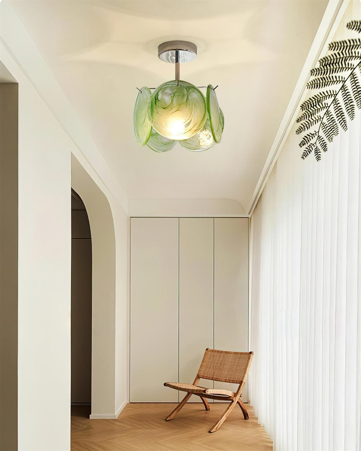 Denelora Glass Ceiling Light-Moonnatur