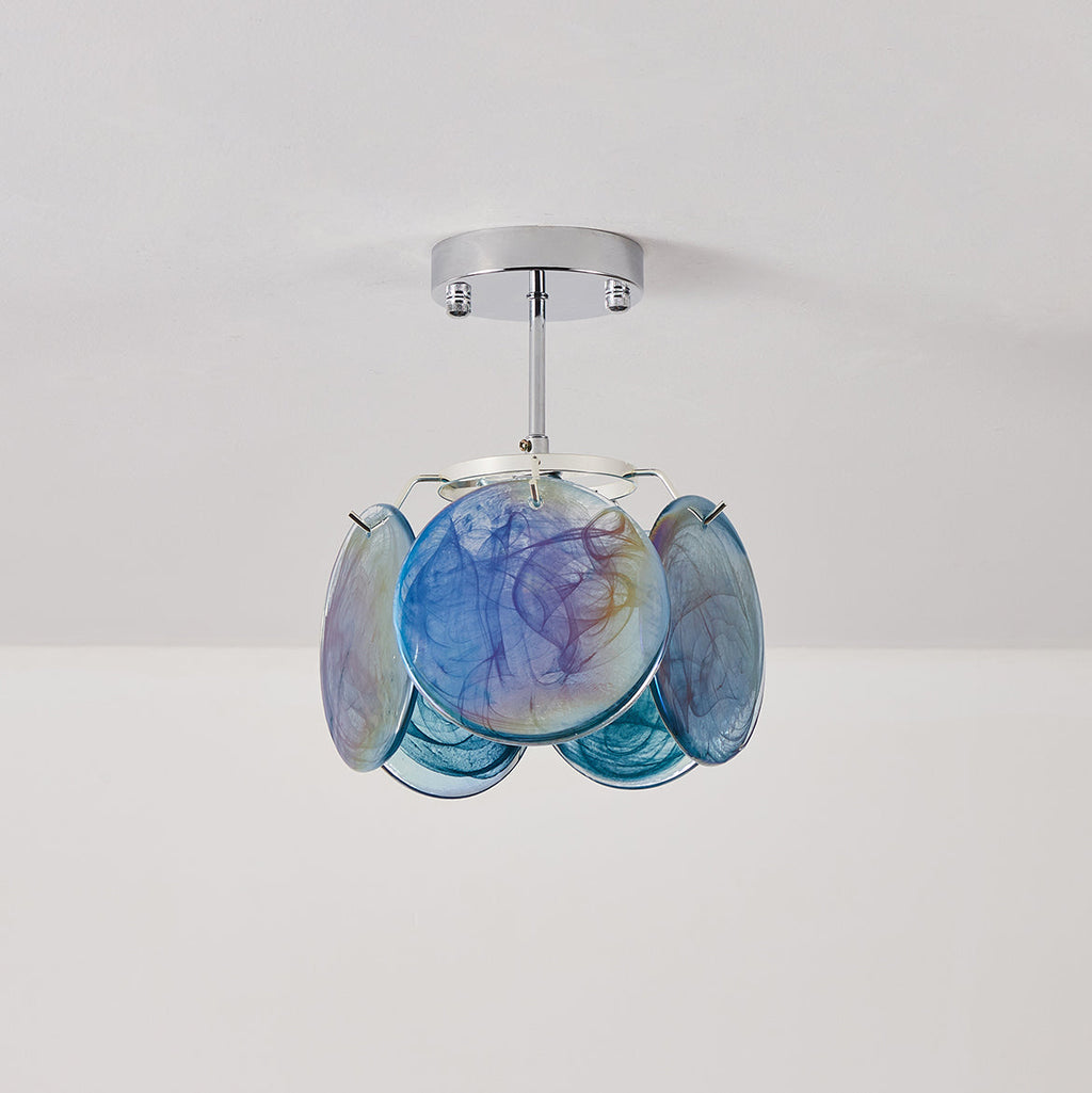 Denelora Glass Ceiling Light-Moonnatur