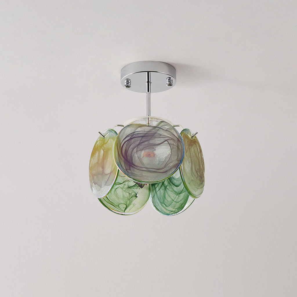 Denelora Glass Ceiling Light-Moonnatur