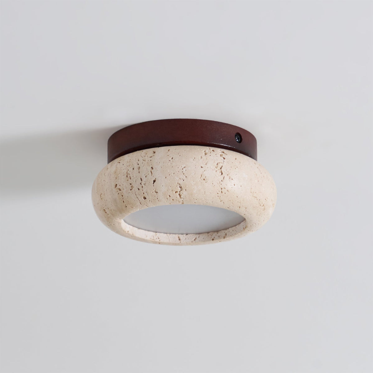 Finverwren Travertine Ceiling Light-Moonnatur