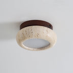 Finverwren Travertine Ceiling Light-Moonnatur