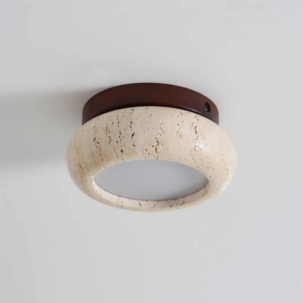 Finverwren Travertine Ceiling Light-Moonnatur