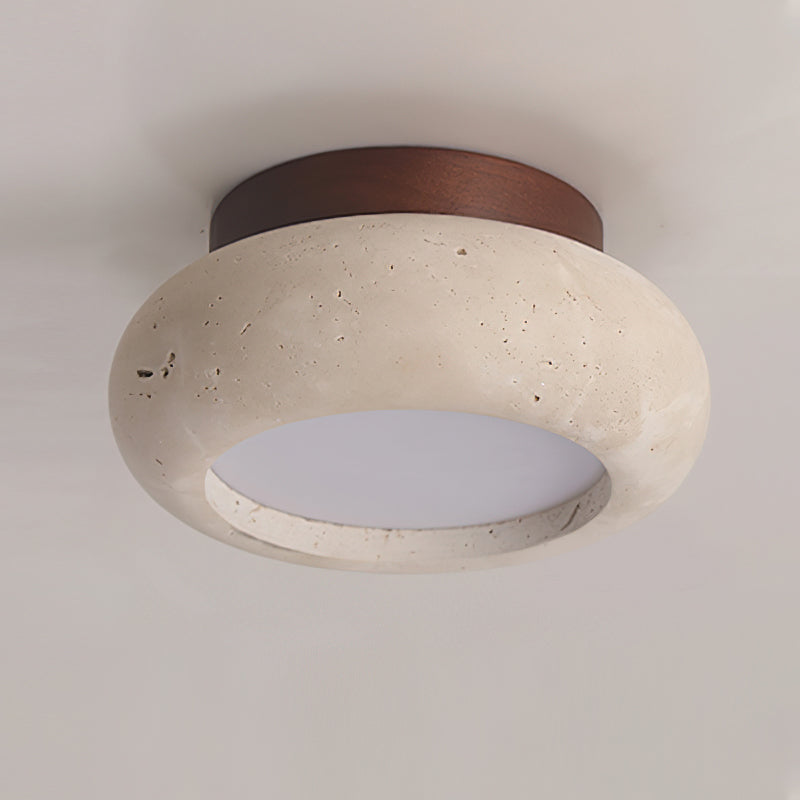 Finverwren Travertine Ceiling Light-Moonnatur