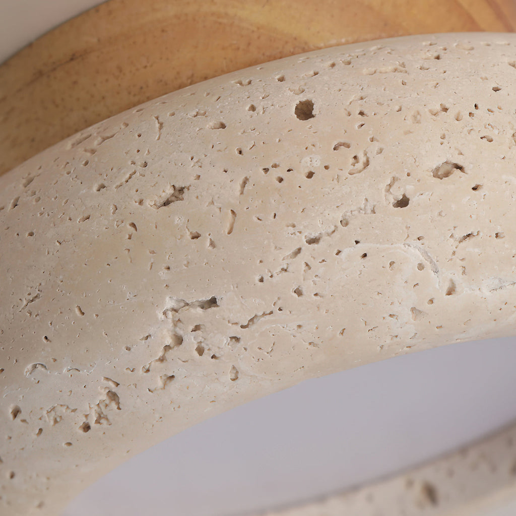 Finverwren Travertine Ceiling Light-Moonnatur