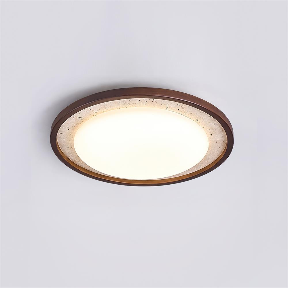 Invermoss Travertine Ceiling Light-Moonnatur