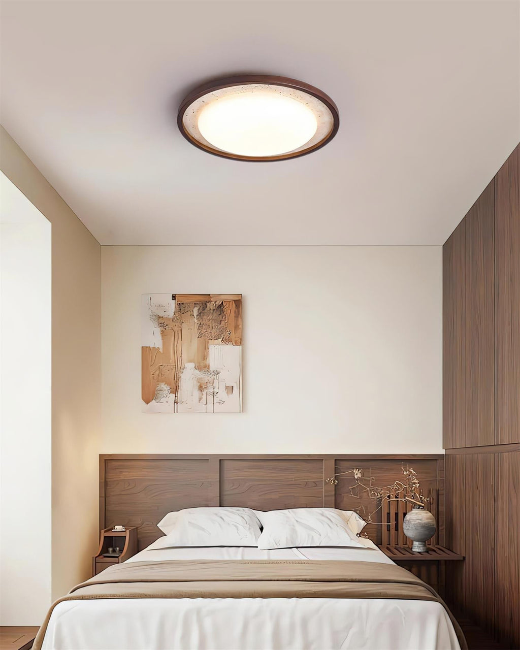 Invermoss Travertine Ceiling Light-Moonnatur