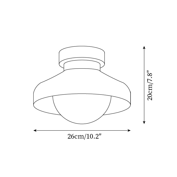 Inverholm Metal Ceiling Light-Moonnatur