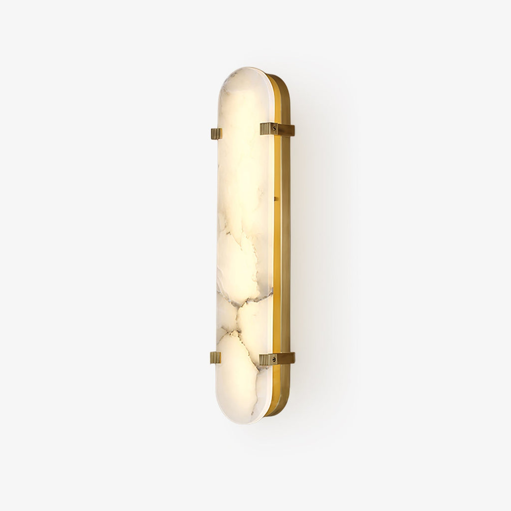 Whitenford Alabaster Wall Light-Moonnatur