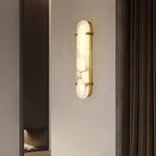Whitenford Alabaster Wall Light-Moonnatur