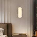 Whitenford Alabaster Wall Light-Moonnatur