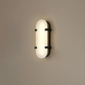 Whitenford Alabaster Wall Light-Moonnatur