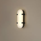 Whitenford Alabaster Wall Light-Moonnatur
