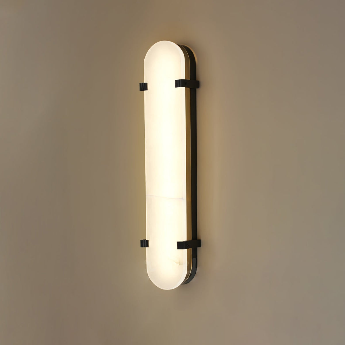 Whitenford Alabaster Wall Light-Moonnatur