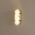 Whitenford Alabaster Wall Light-Moonnatur