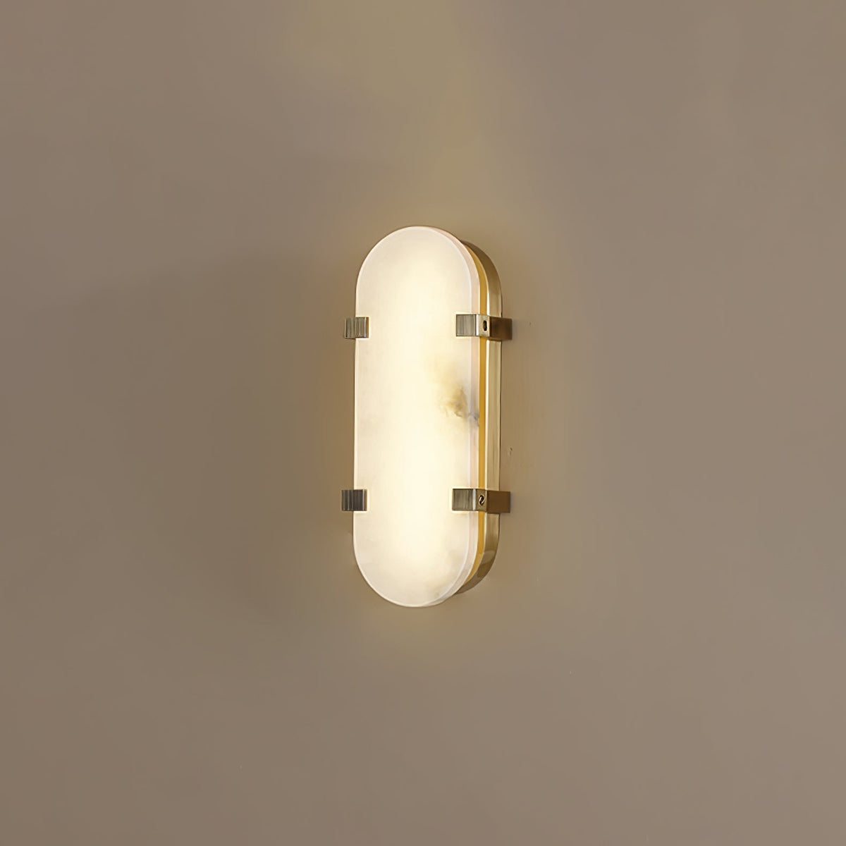Whitenford Alabaster Wall Light-Moonnatur