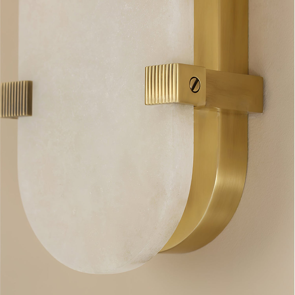 Whitenford Alabaster Wall Light-Moonnatur