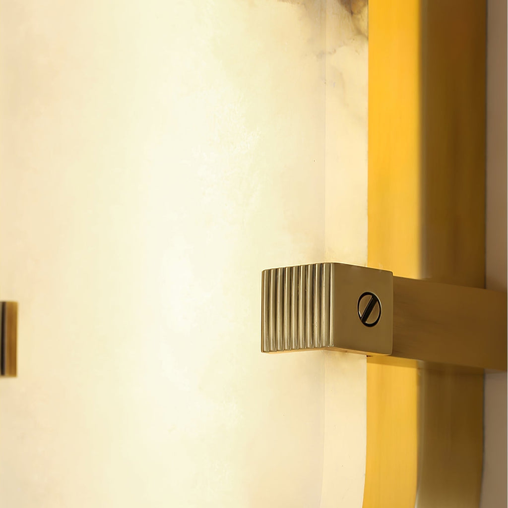 Whitenford Alabaster Wall Light-Moonnatur