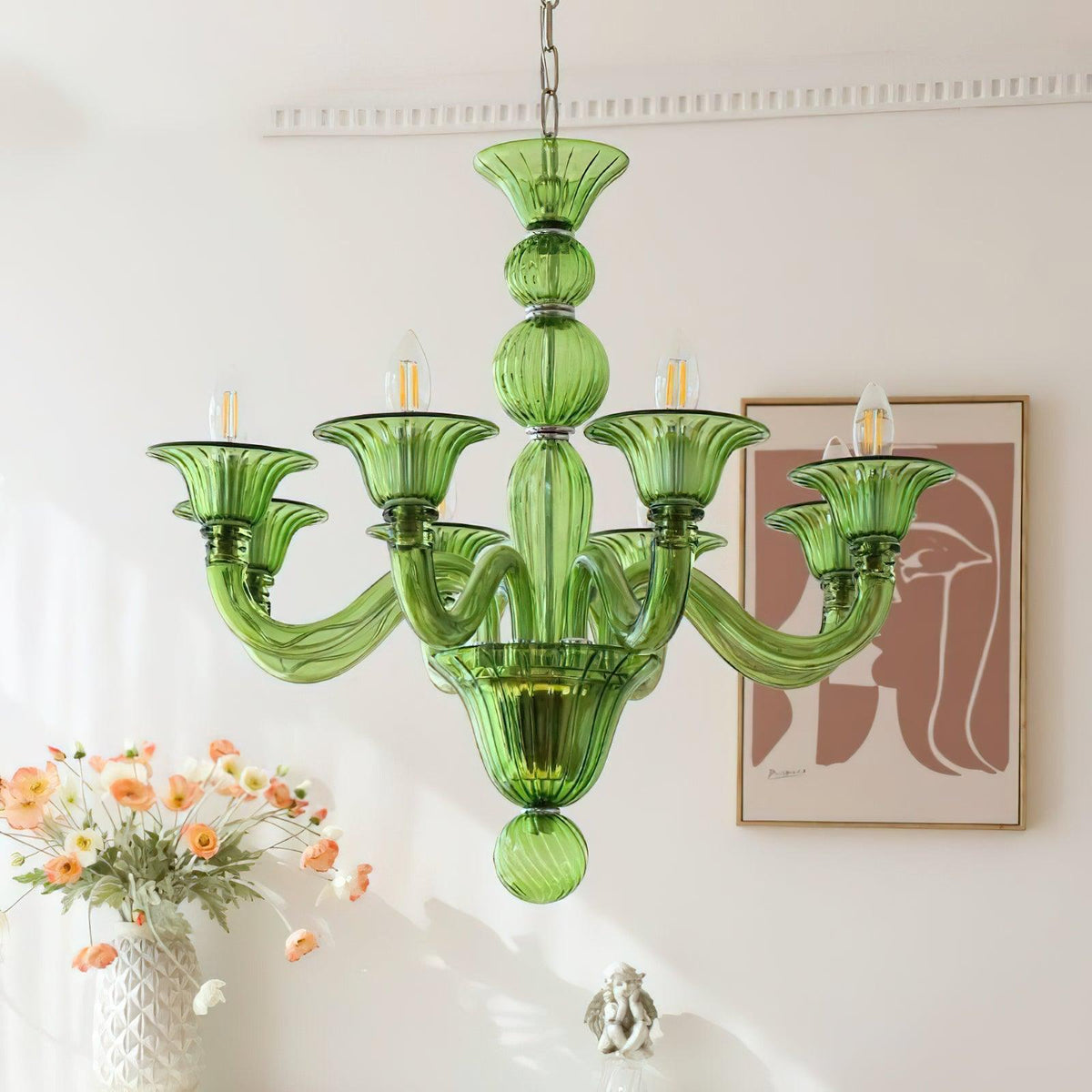 Calderis Glass Chandelier-Moonnatur