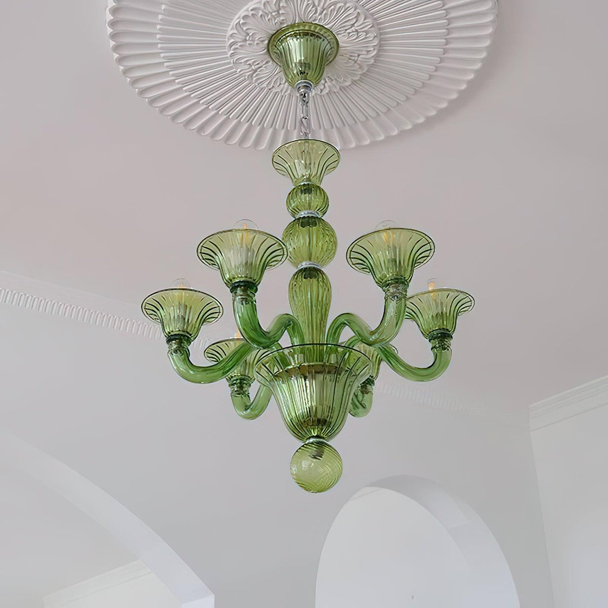 Calderis Glass Chandelier-Moonnatur