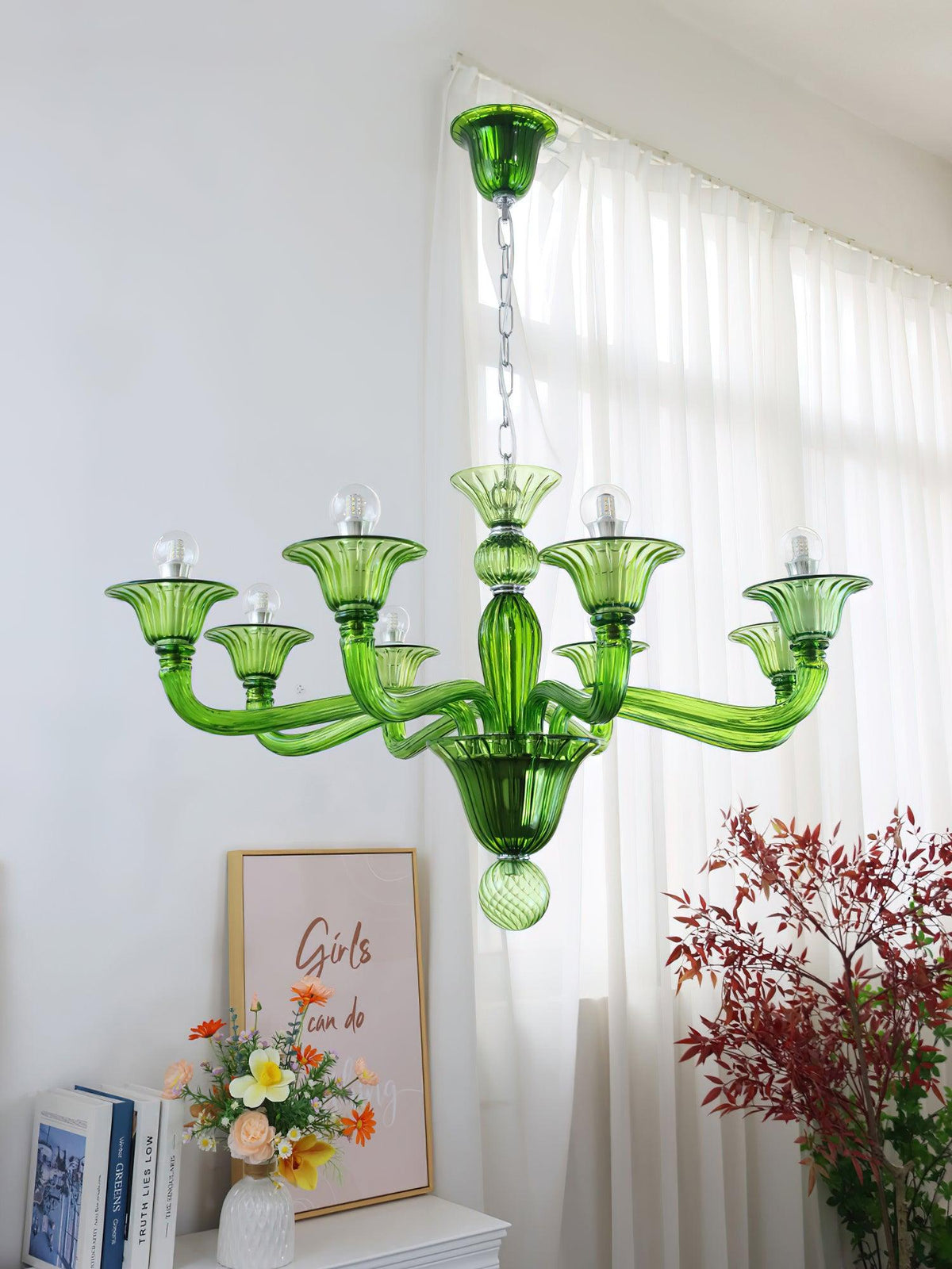 Calderis Glass Chandelier-Moonnatur