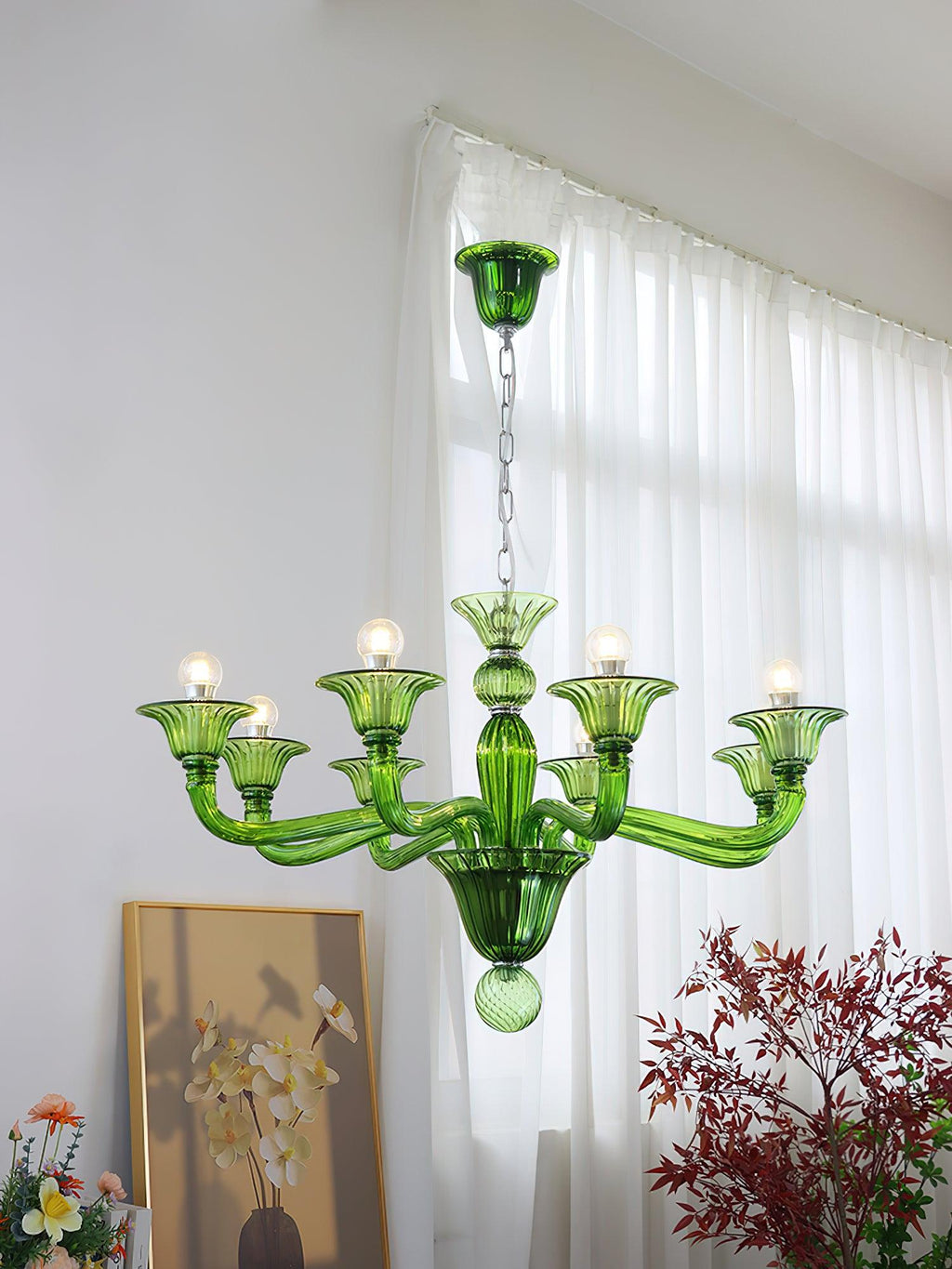 Calderis Glass Chandelier-Moonnatur