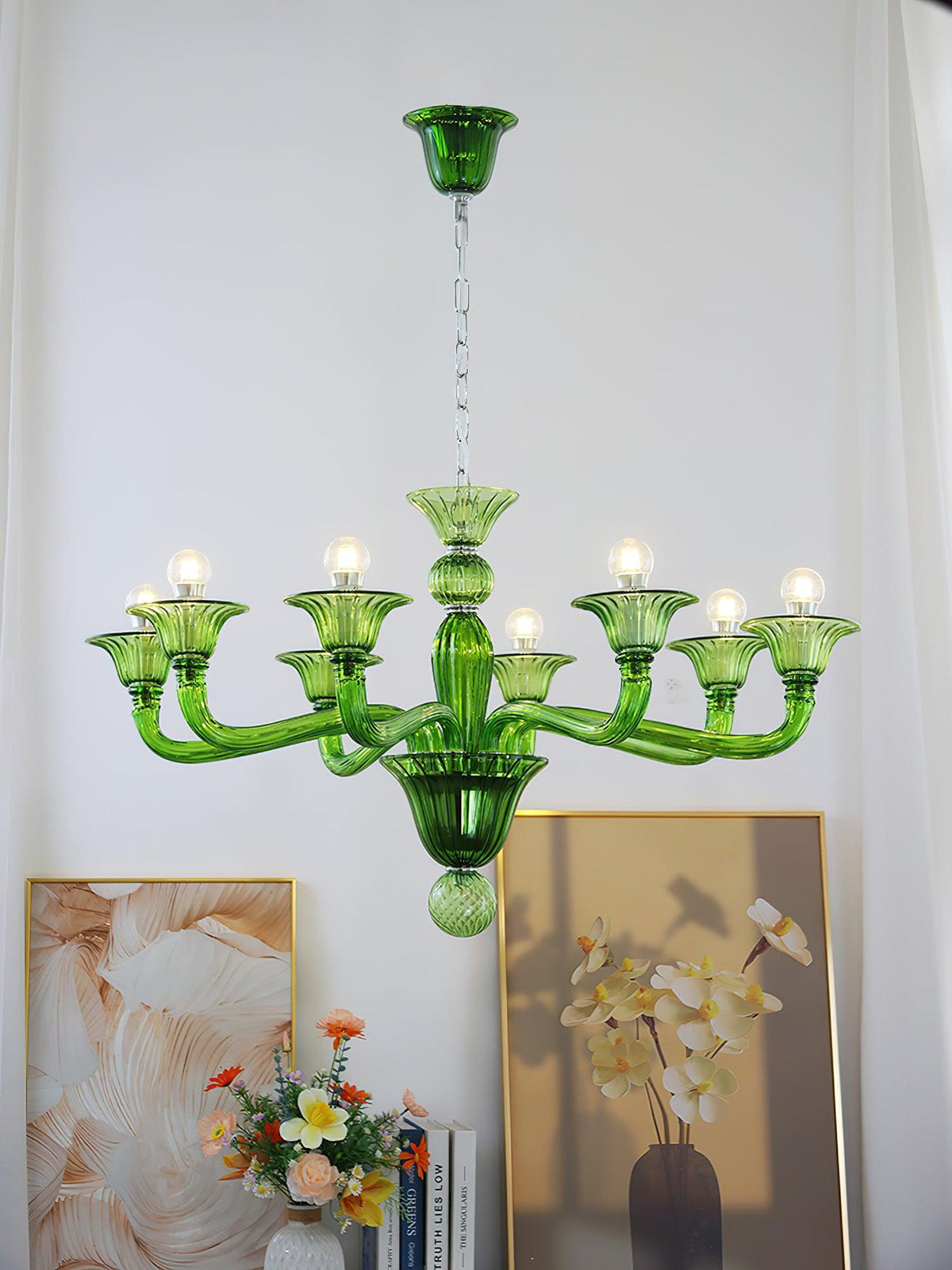 Calderis Glass Chandelier-Moonnatur