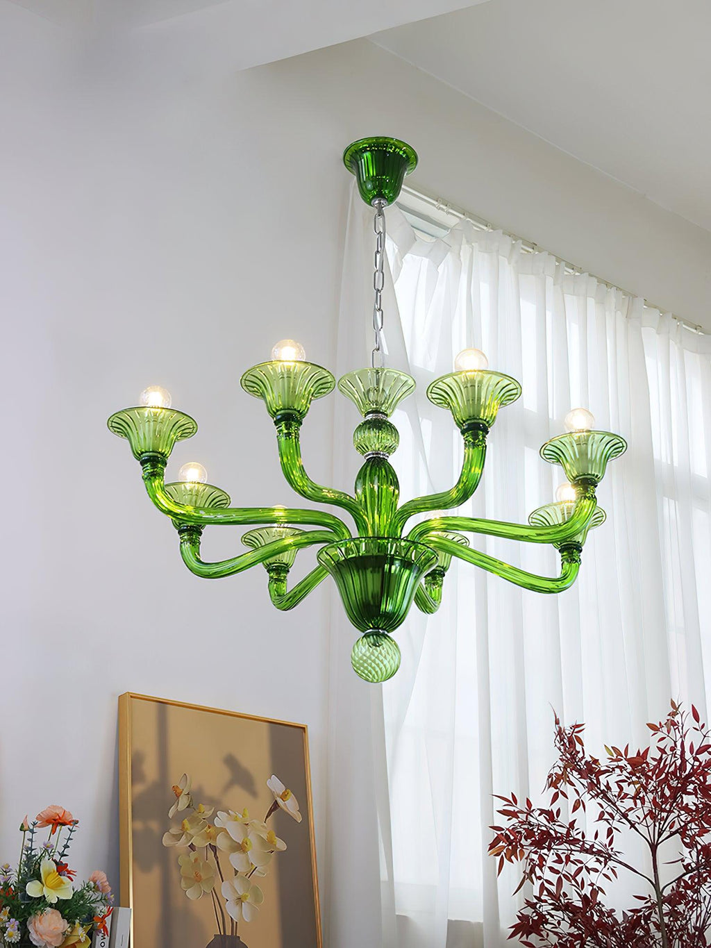 Calderis Glass Chandelier-Moonnatur