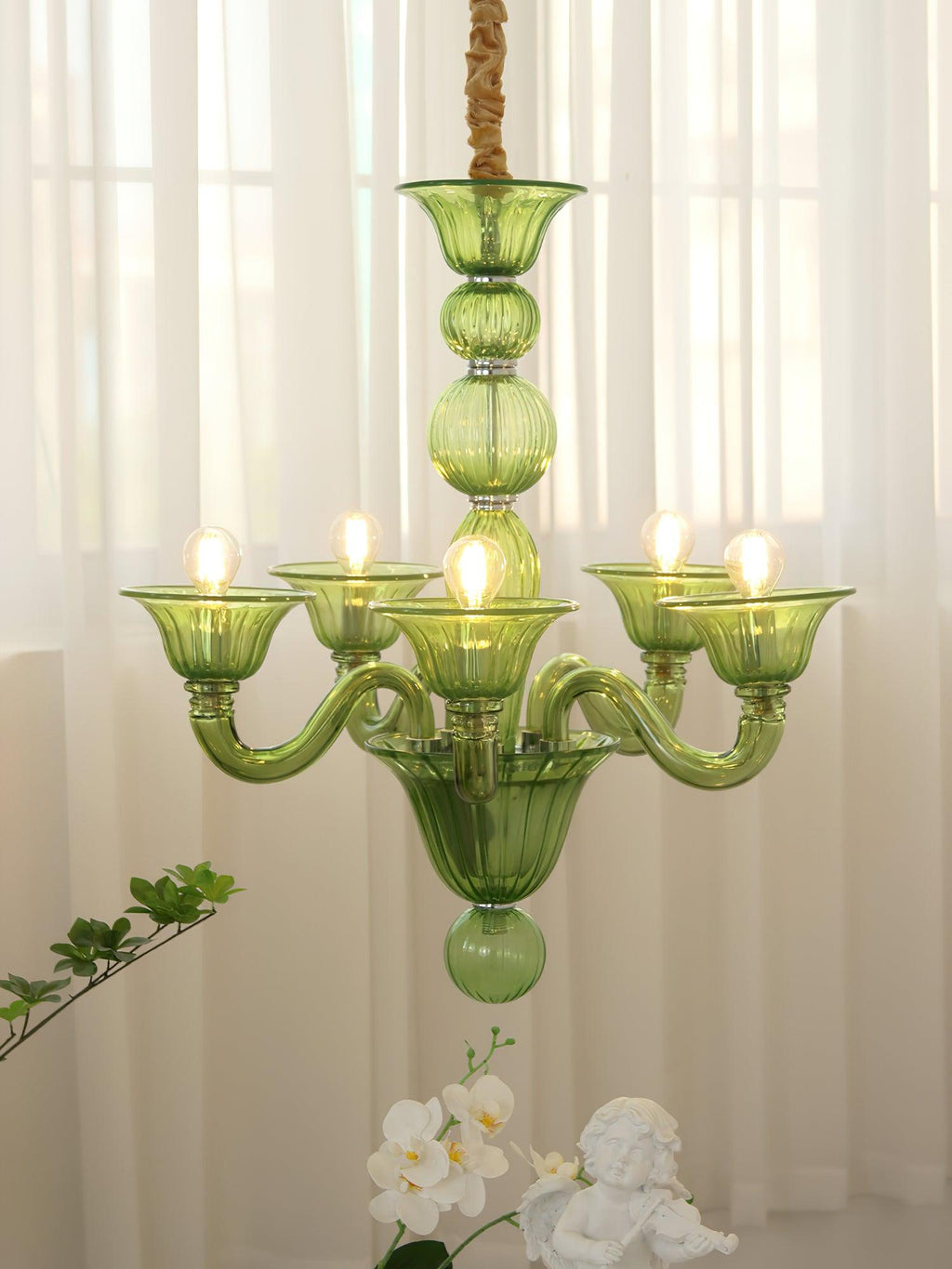 Calderis Glass Chandelier-Moonnatur