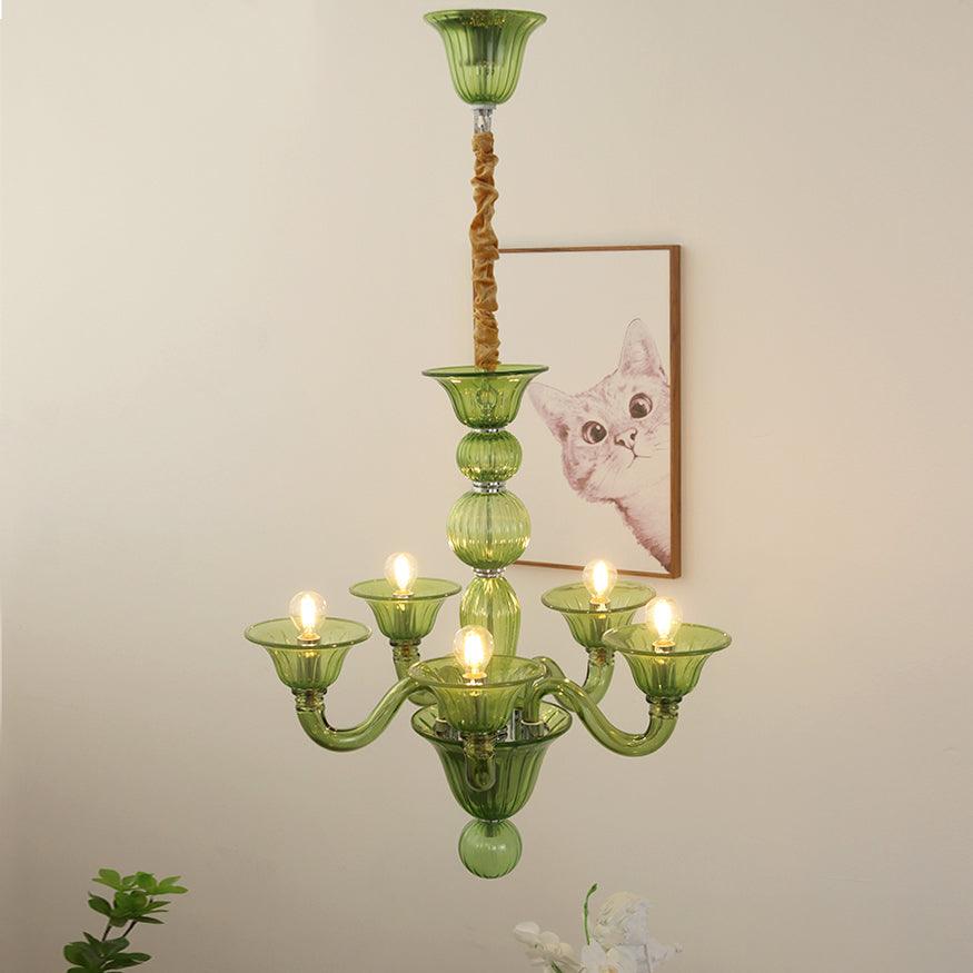 Calderis Glass Chandelier-Moonnatur