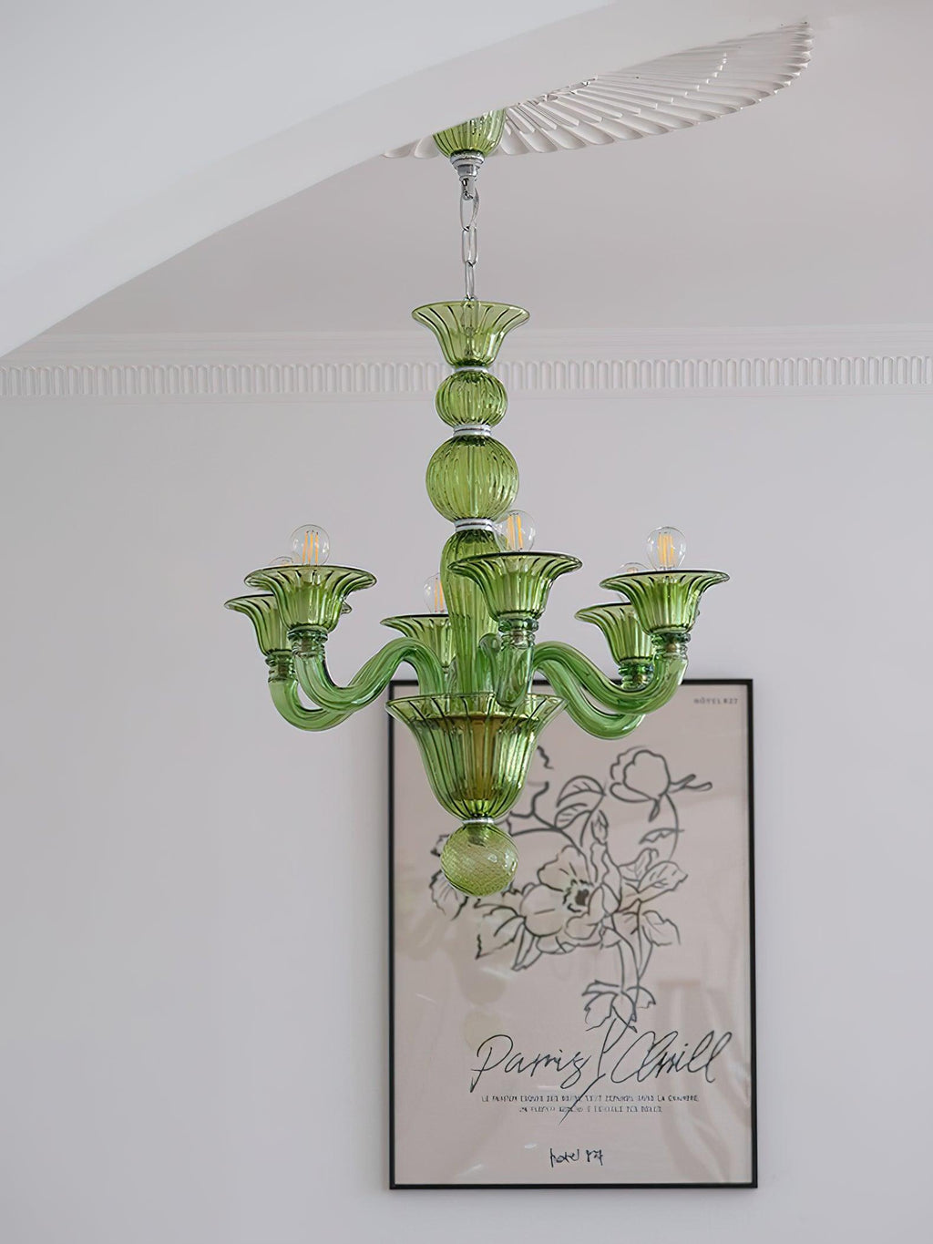 Calderis Glass Chandelier-Moonnatur