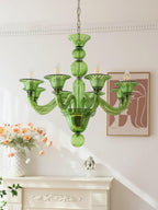 Calderis Glass Chandelier-Moonnatur
