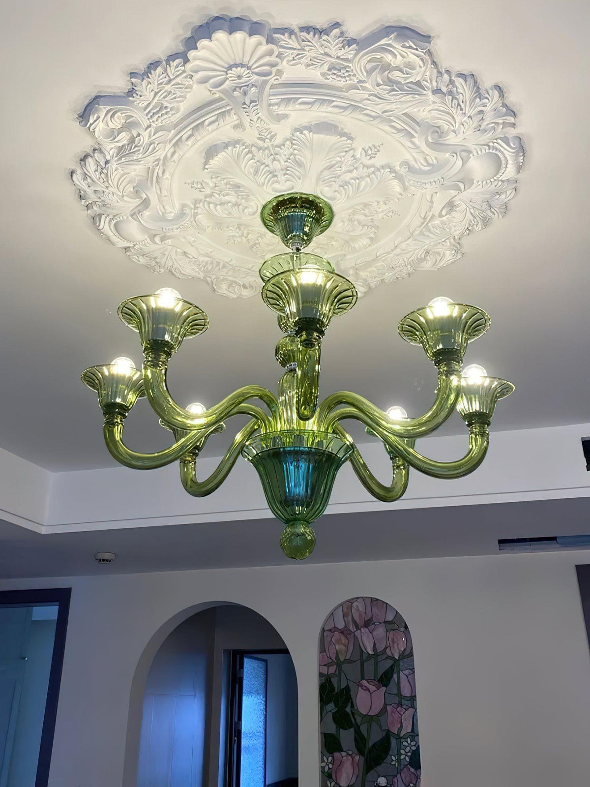 Calderis Glass Chandelier-Moonnatur