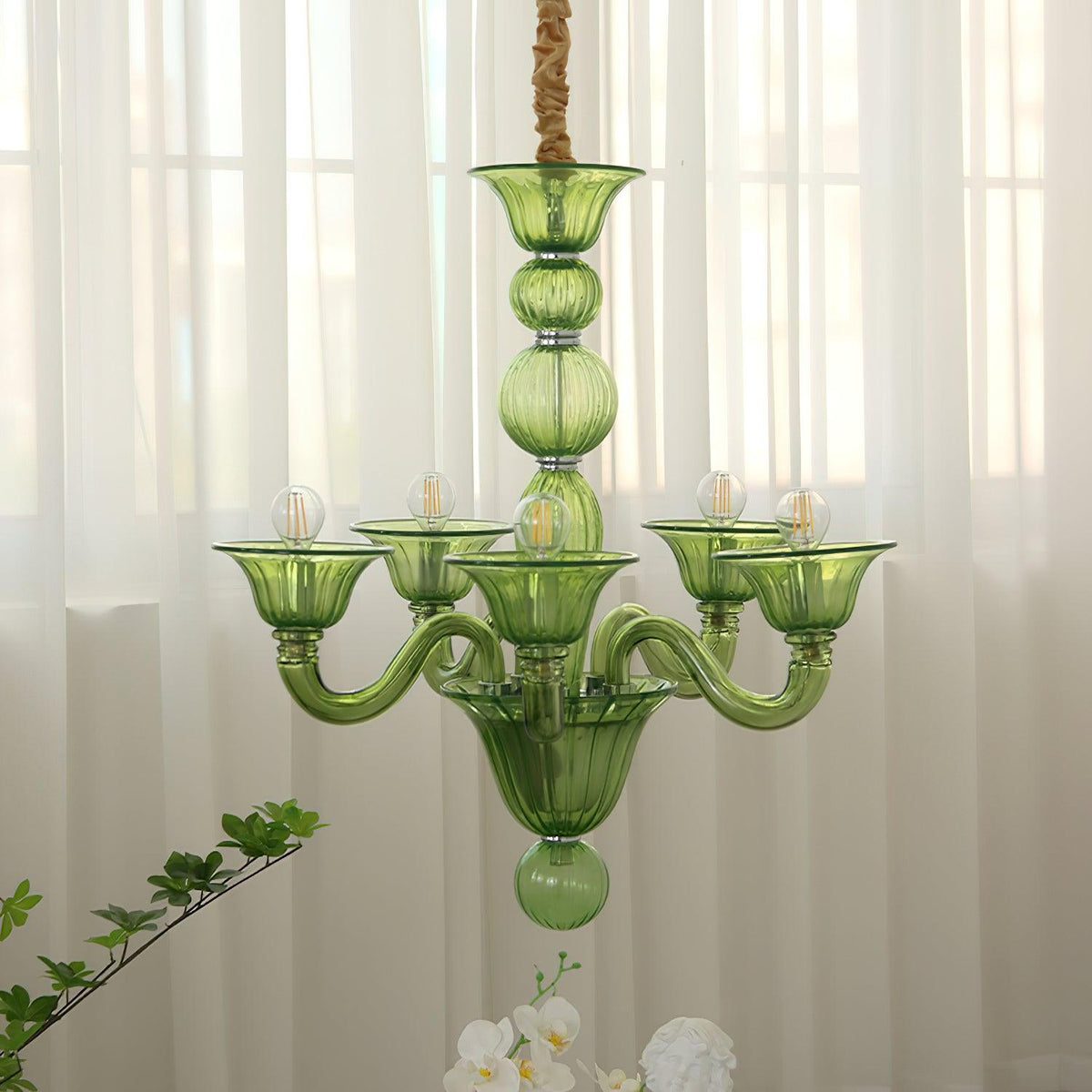 Calderis Glass Chandelier-Moonnatur