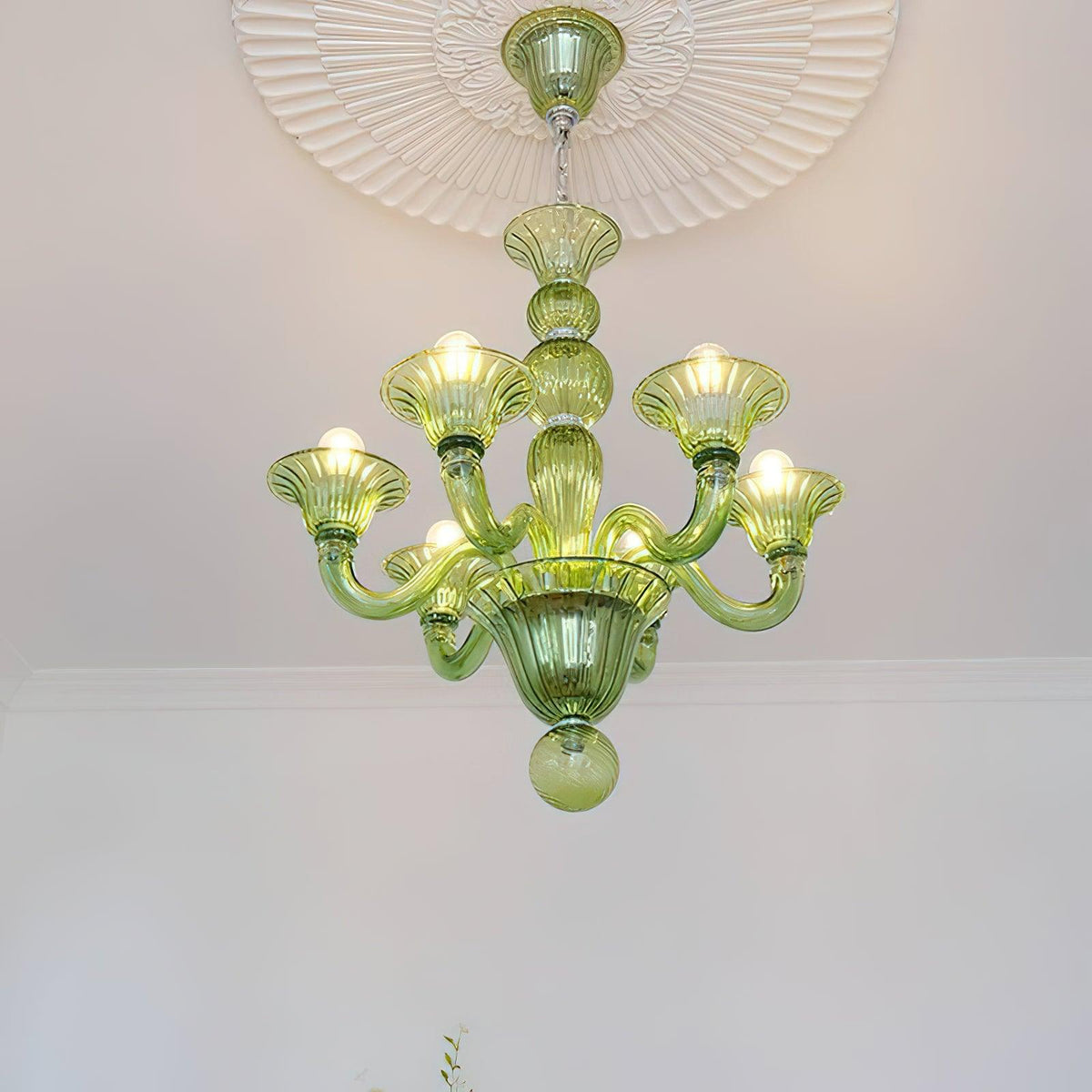 Calderis Glass Chandelier-Moonnatur