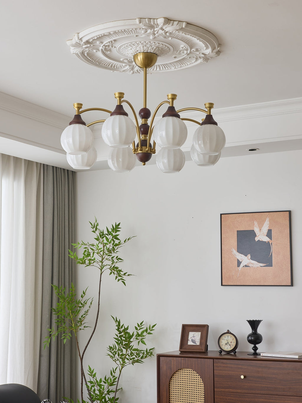 Ilvenis Wood Chandelier-Moonnatur