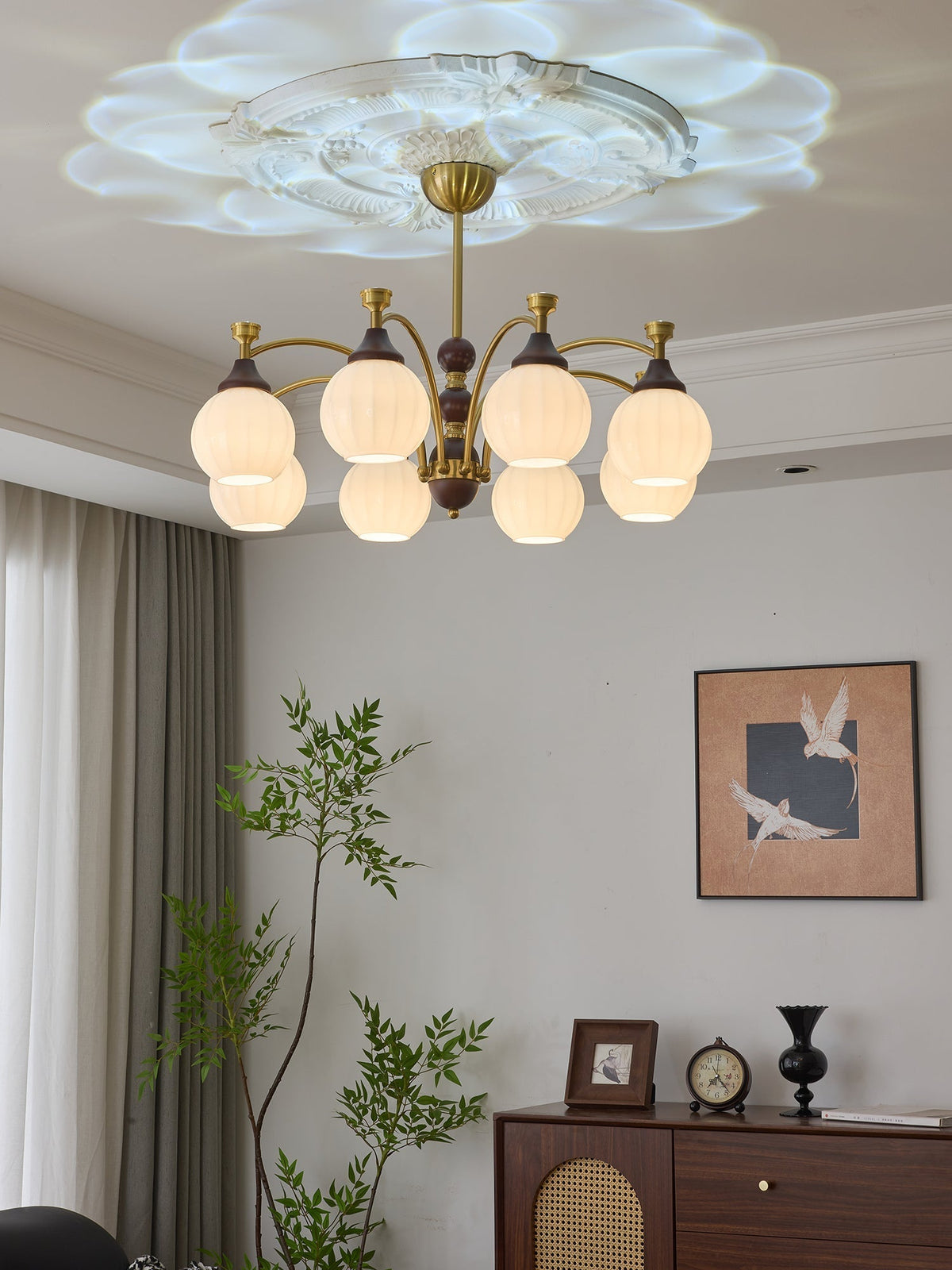 Ilvenis Wood Chandelier-Moonnatur