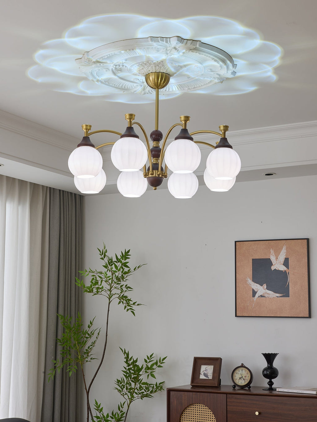Ilvenis Wood Chandelier-Moonnatur