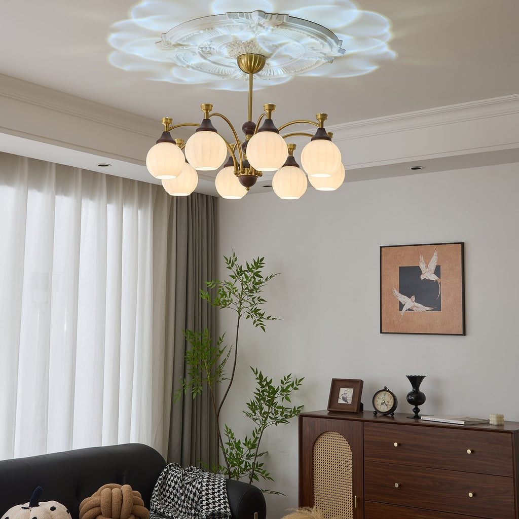 Ilvenis Wood Chandelier-Moonnatur