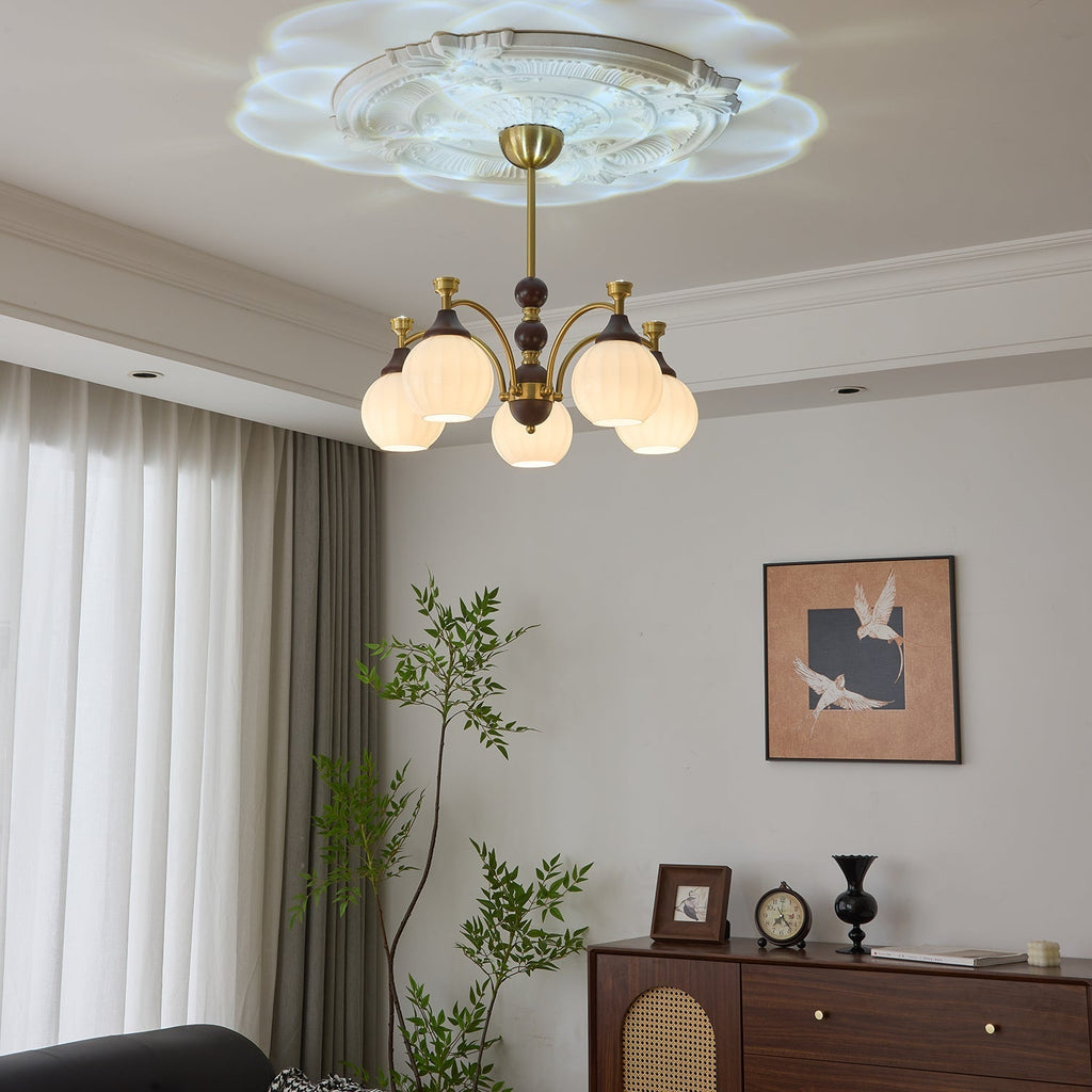 Ilvenis Wood Chandelier-Moonnatur