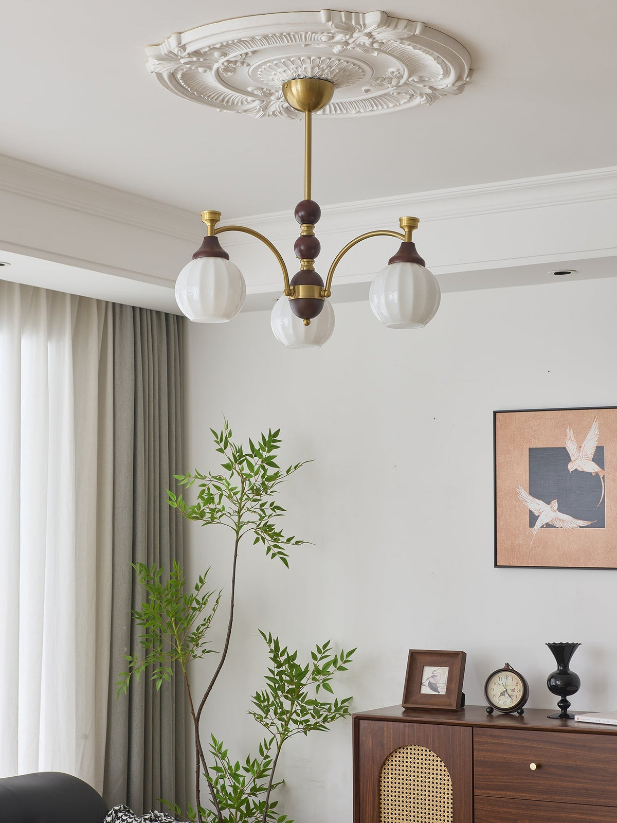 Ilvenis Wood Chandelier-Moonnatur
