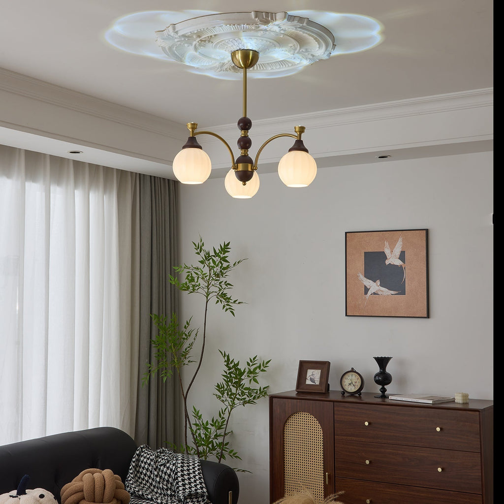 Ilvenis Wood Chandelier-Moonnatur